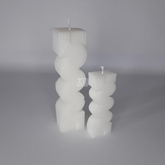 Desenli 2li Mum Set