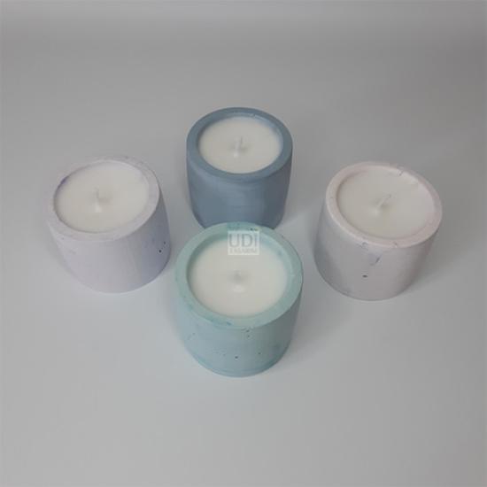 Mini Silindir Mum 4lü Set (Renkli)