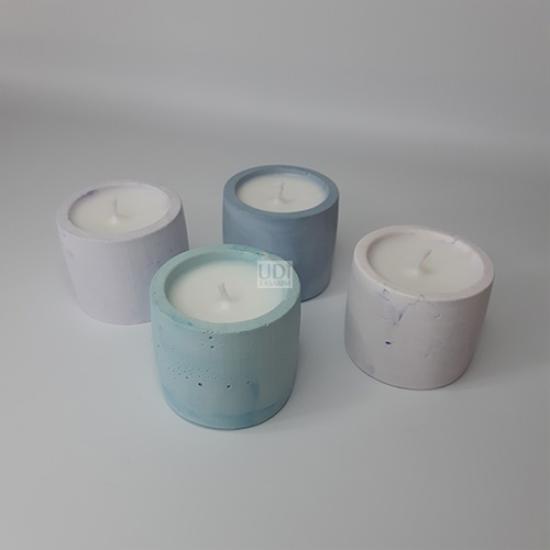 Mini Silindir Mum 4lü Set (Renkli)